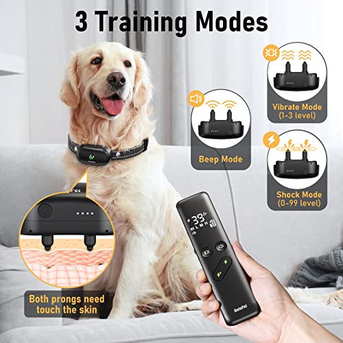 Dog Training Collar - 2 Dogs Shock Collar For Large Dog With Remote 1600Ft, 3 Training Modes, Rechargeable Ipx7 Waterproof Electric Dog Collar For Small Medium Large Dogs #TOP1