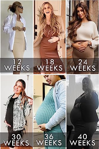 Ekouaer Maternity Dress For Baby Shower Long Sleeve Scoop Neck Pregnant Clothes Casual Bodycon Dresses Black Xxl thumb #3