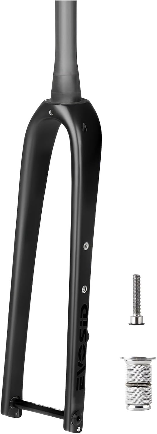 Gravel Fork 700C Full Carbon Fiber Road Bike Rigid Forks QR 9mm/100 * 12mm Thru Axle Super Light Bike Front Forks Disc Brake Hard Fork