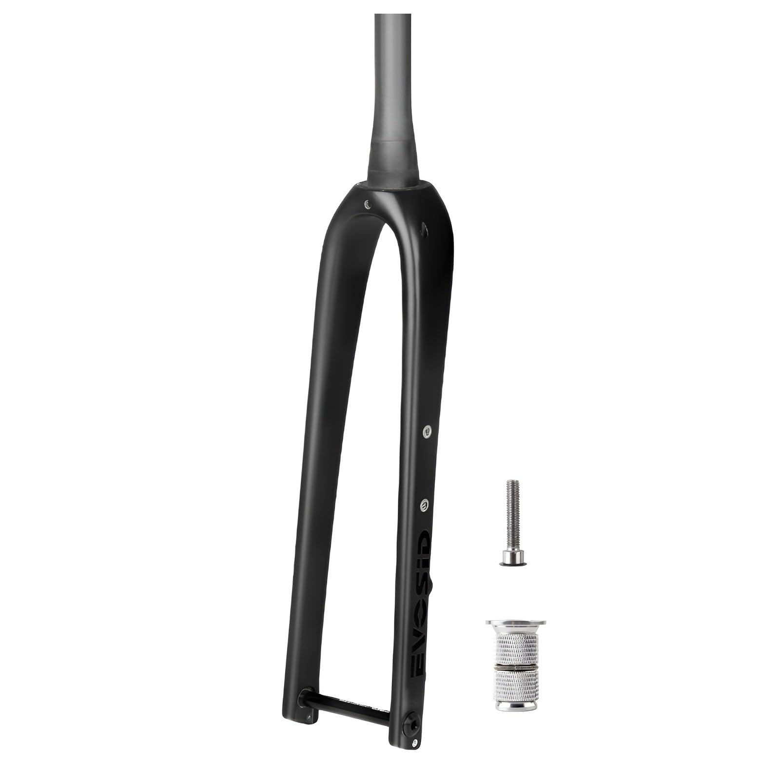 WIQUYBML Gravel Fork 700C Full Carbon Fiber Road Bike Rigid Forks QR 9mm/100 * 12mm Thru Axle Super Light Front Disc Brake Hard