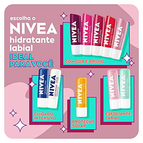 Protetor Labial Nivea Pérola Shine 4,8G, Nivea