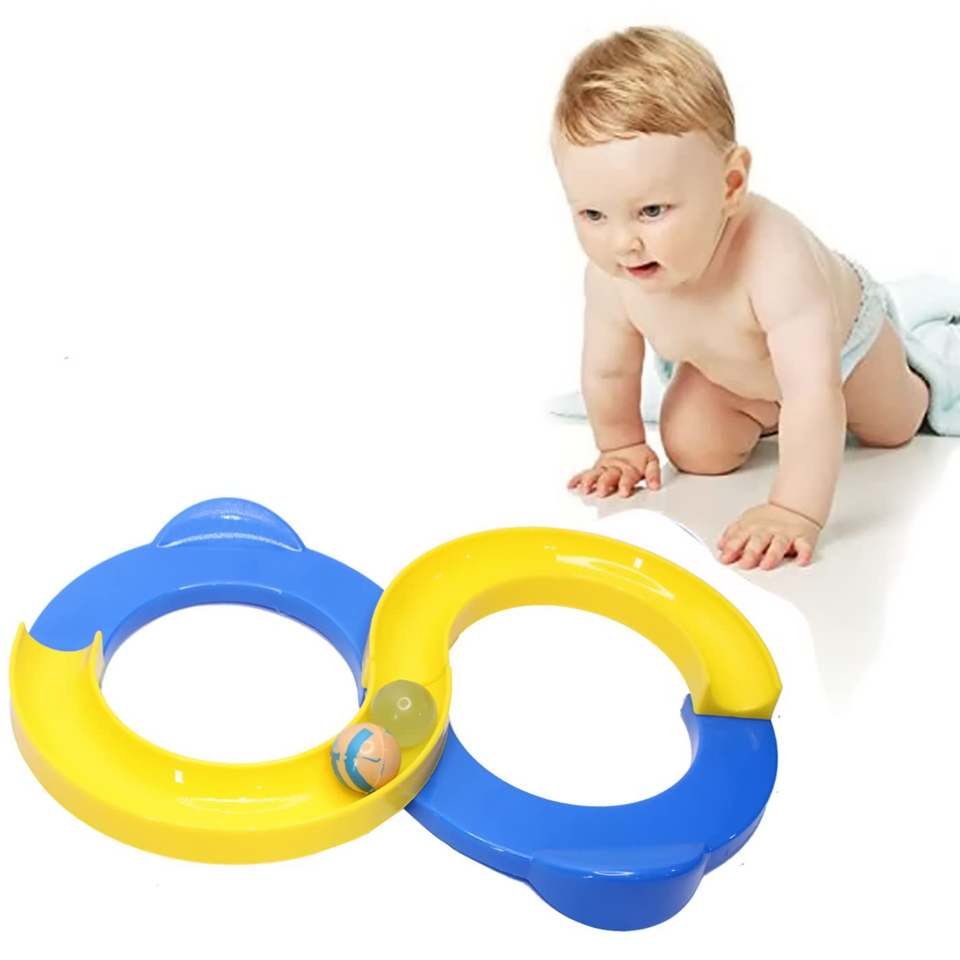 Confidence Loop Interaction Creative Track Toy with 2 Bouncing Ball for Boys and Girls Hand Eye Coordination Exercise Learning and Educational Toy-image-42