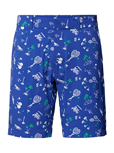 POLO RALPH LAUREN Short masculino de natação Hybird Golf stretch 23 cm costura interna com bolsa de cordão combinando, Recesso de fim de semana, 38