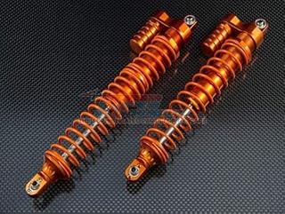 Hockus Accessories Metal Shock Absorbers (2pc Front. 2pc Rear) Orange Color