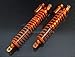 Hockus Accessories Metal Shock Absorbers (2pc Front. 2pc Rear) Orange Color