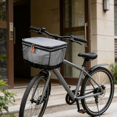 Protector de cesta para bicicleta que evita lluvia y caída de objetos 6