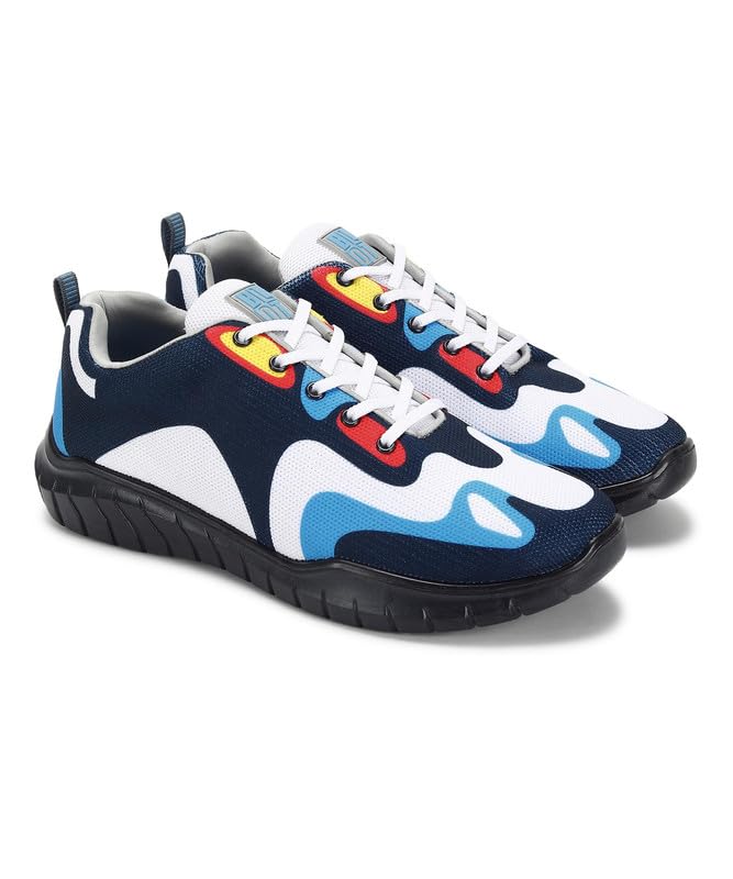 PARAGON PUK1231G Sports Shoes for Men | Stylish Design, Comfortable Cushioned Insole, Lace up and Sturdy Grip for Better Fitting, Breathable Upper Material | Ideal for Everyday Use White-Multicolor (B0CK5RXZBP) Amazon Price History, Amazon Price Tracker
