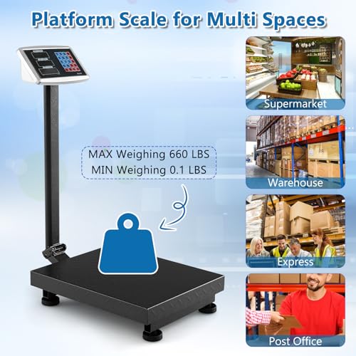Báscula Digital Comercial S AFSTAR Plataforma 660 Lbs miniatura 4