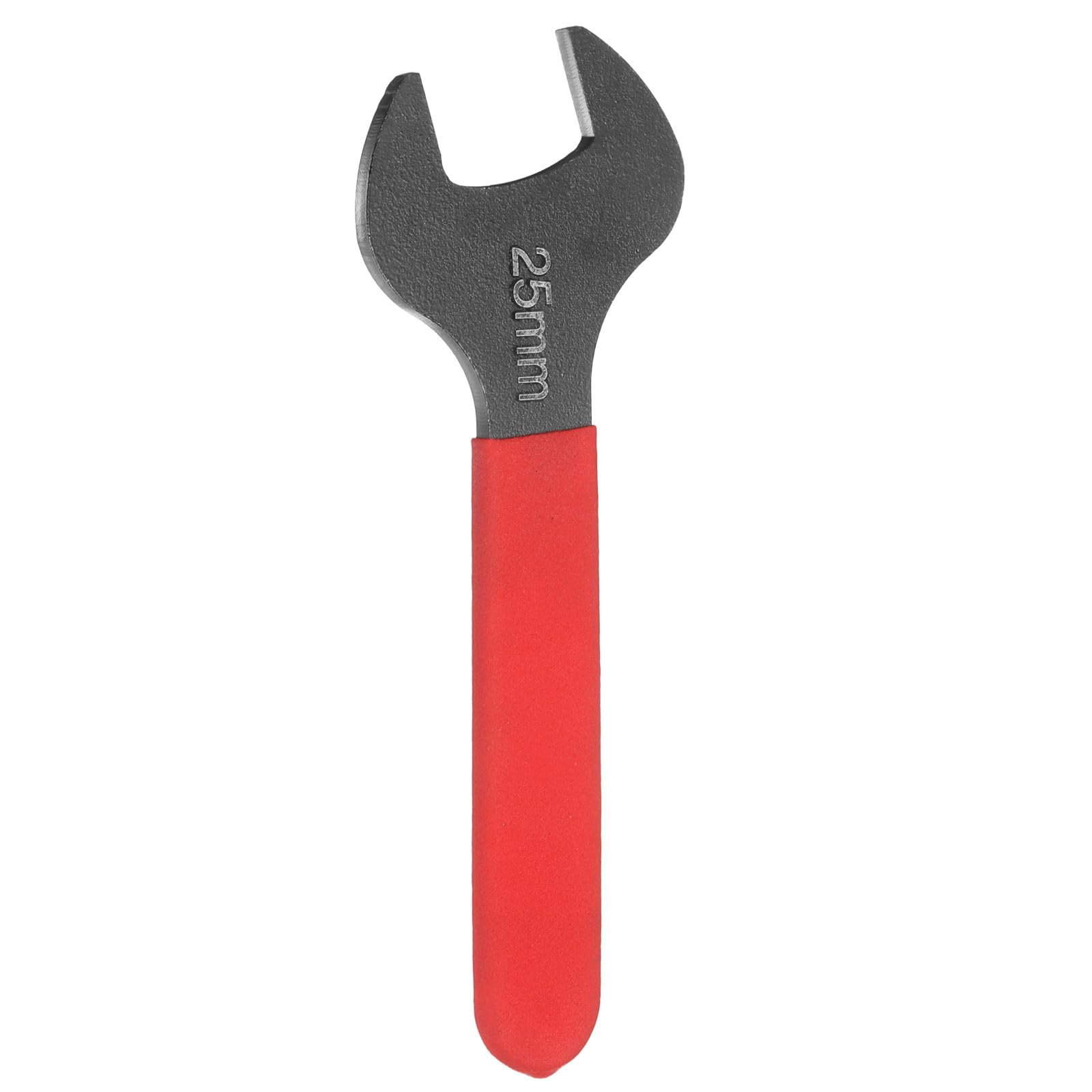 sourcing map Single Open End Wrench 25mm Metric 15 Degree Offset Angle U-Shaped Open Ended Spanner Small Flat Head Blackening Wrench with Red Shank for Automotive Repair Furniture Assembly โ image 1