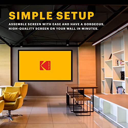 Kodak RODPJFFPVCW120 Projector Screen | 120 Inch Fixed Frame Home Projection Screen thumb #7