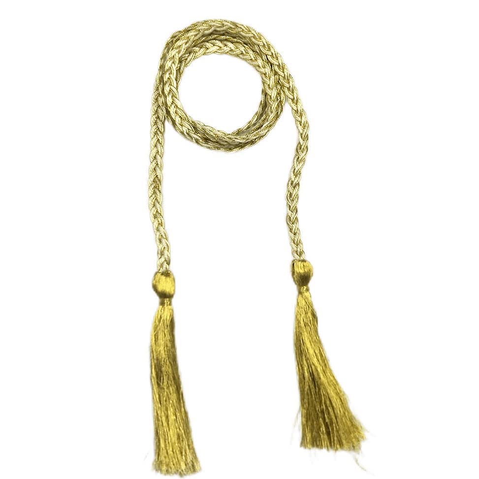 Women Suede Braided Waist Belt Cord For Skinny Girls Fashion Embellishment (golden)-image-38