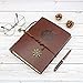 VEESUN Cuaderno de Cuero A5, Retro Libreta de Viaje, Cuaderno Vintage Agenda,...