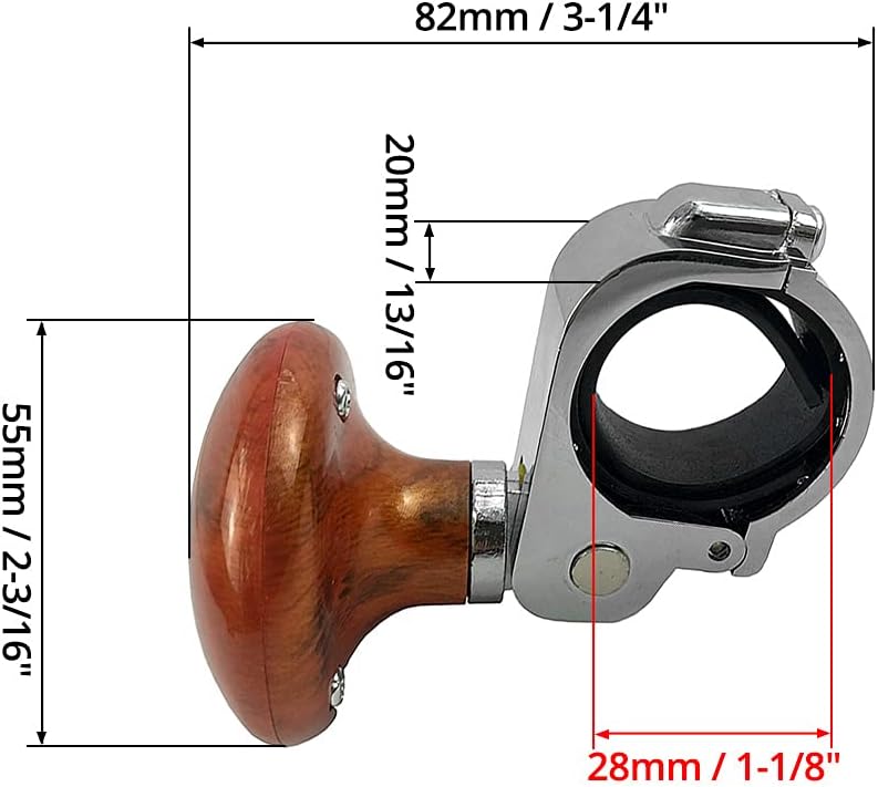 QWORK Spinner Power Handle, Steering Wheel Spinner Knob Car Accessories for Car Steering Wheel