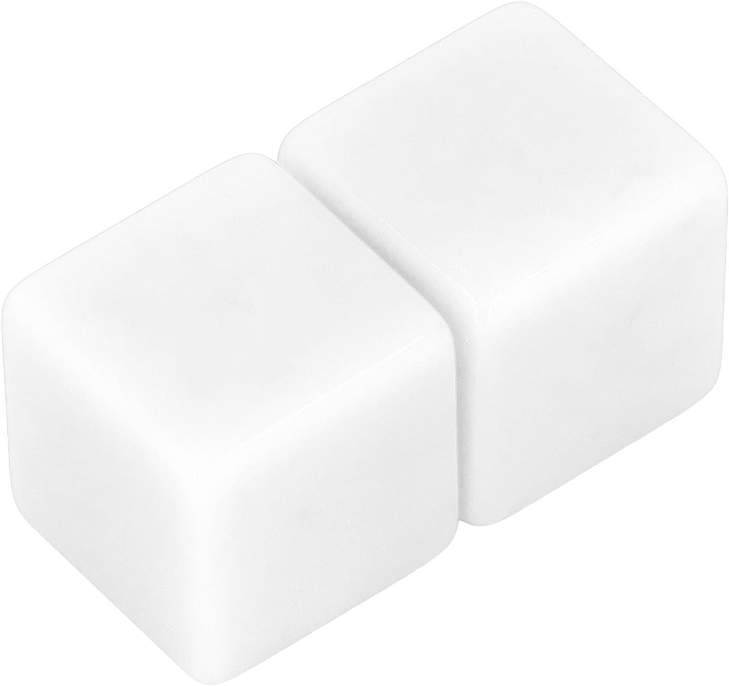 Alomejor 6Pcs Dice Set for Classroom Board Game DIY Math Counting Teaching Party Board GamesPlastic DicesBlank Dice, SetDice Games (White)