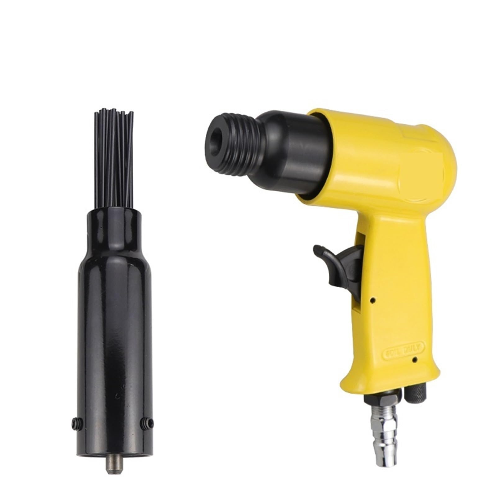 Air Hammer Pneumatic Air Needle Scalers Rust Removal Air Hammer Rust Remover Tools(150Y 19 Needles)