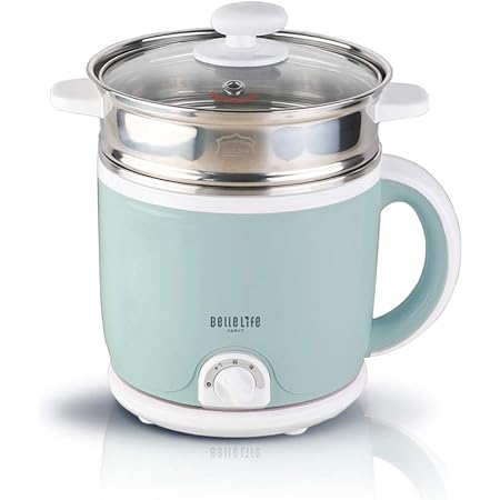 Amazon Bellelifeスロークッカー 蒸し器あり 電気調理鍋 調理機器 2l大容量 煮込み 煮込み料理 2段階調節 鍋 コンパクト なべ 304 ステンレス製 一人暮らし 蒸し 料理 マルチ調理 Bellelife 電気ケトル 通販