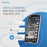 Shelly Flood Gen4 – inteligentny czujnik wody z kablem czujnika wycieków, IP44, wykrywanie powodzi i deszczu, regulowane poziomy alarmu, wykrywanie wycieków, programator czasowy, Alexa, Google Home i