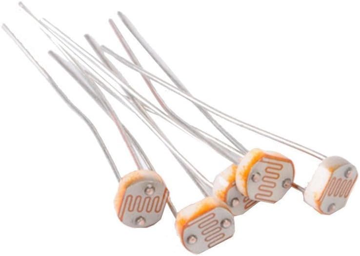 Solu20pcs Photoresistor LDR CDS 5mm Light-dependent Resistor Sensor Gl5516 Arduino//20 PCS Gl5516 Photoresistor LDR Photo Resistors Light-dependent// 20 PCS Photo Light Sensitive Resistor Photoresistor Gl5516