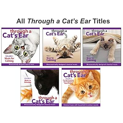 iCalmPet | Through a Cat's Ear: Music for Calming | 3-CD Box Set | 3-hrs |Simplified Classical Music lessens Feline Anxiety and enhances Environmental Enrichment
