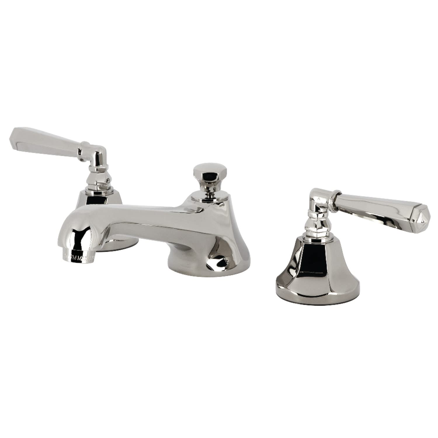 Kingston Brass KS4466HL Metropolitan Widespread Bathroom Faucet, Polished Nickel