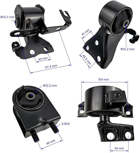 Miniatura 2 de Juego de 4 soportes de transmisión de motor para Mazda Protege5 2002 2003 2.0L 1999 2000 Protege 1.8L 2001 Protege 2.0L Manual A6486 A6481 A6485