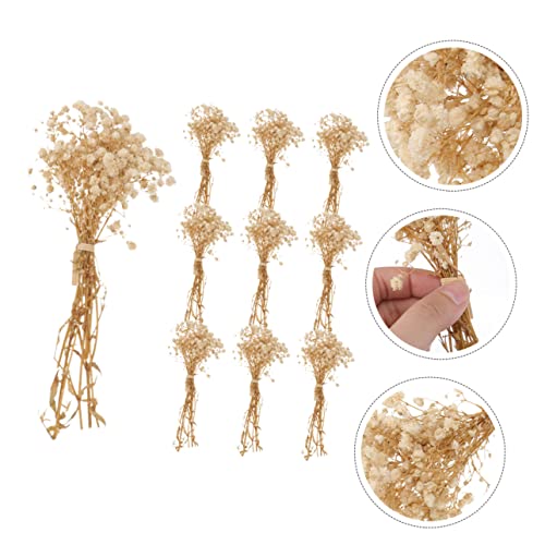Ramo decorativo de flores secas Babysbreath falso miniatura 2