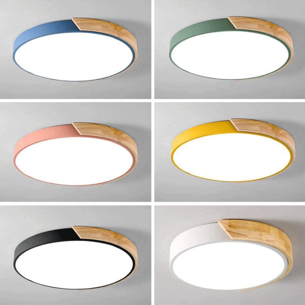 Ściemnialna lampa sufitowa LED do montażu powierzchniowego – 3000–6500 K, regulowana, ultracienka, okrągła oprawa do sypialni i salonu