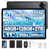 BIRDCLAW P11 11 Inch Tablet,Android 16 Tablet,48GB RAM+128GB ROM/2TB TF, T7250 Octa Core, 90Hz,Tablet with keyboard 8800mAh/18W, Gemini AI, Android tablets,13MP+5MP, Widevine L1/ Face ID/GPS/FM/OTG