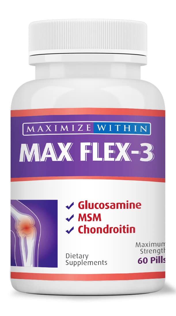 Maximum Slim Max Flex-3 Pain Relief Formula with Green Lipped Mussel - 60 Count