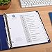 Avery Dividers for 3 Ring Binders, 15 Tabs per Set, Customizable Table of Contents, Classic White Tabs, Great for Organizing Reports, Projects, and More (11142)