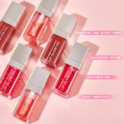 Hydrating Lip Glow Oil Long Lasting Plumping Lip Gloss Transparent Toot Lip Balm Moisturizing Lip Oil Repairing Lip Lines and Prevents Dry Cracked for Lip Care and Dry Lips 3PCS - Thumbnail 3