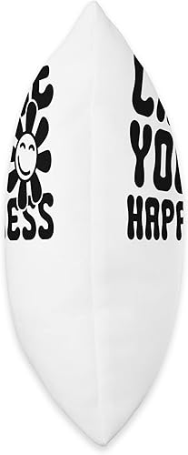 Miniatura 2 de Happiness Quotes Retro Bohemian Nostalgia Design Choose Your Happiness Hippie Positivity Affirmations Groovy Throw Pillow, 18x18, Multicolor