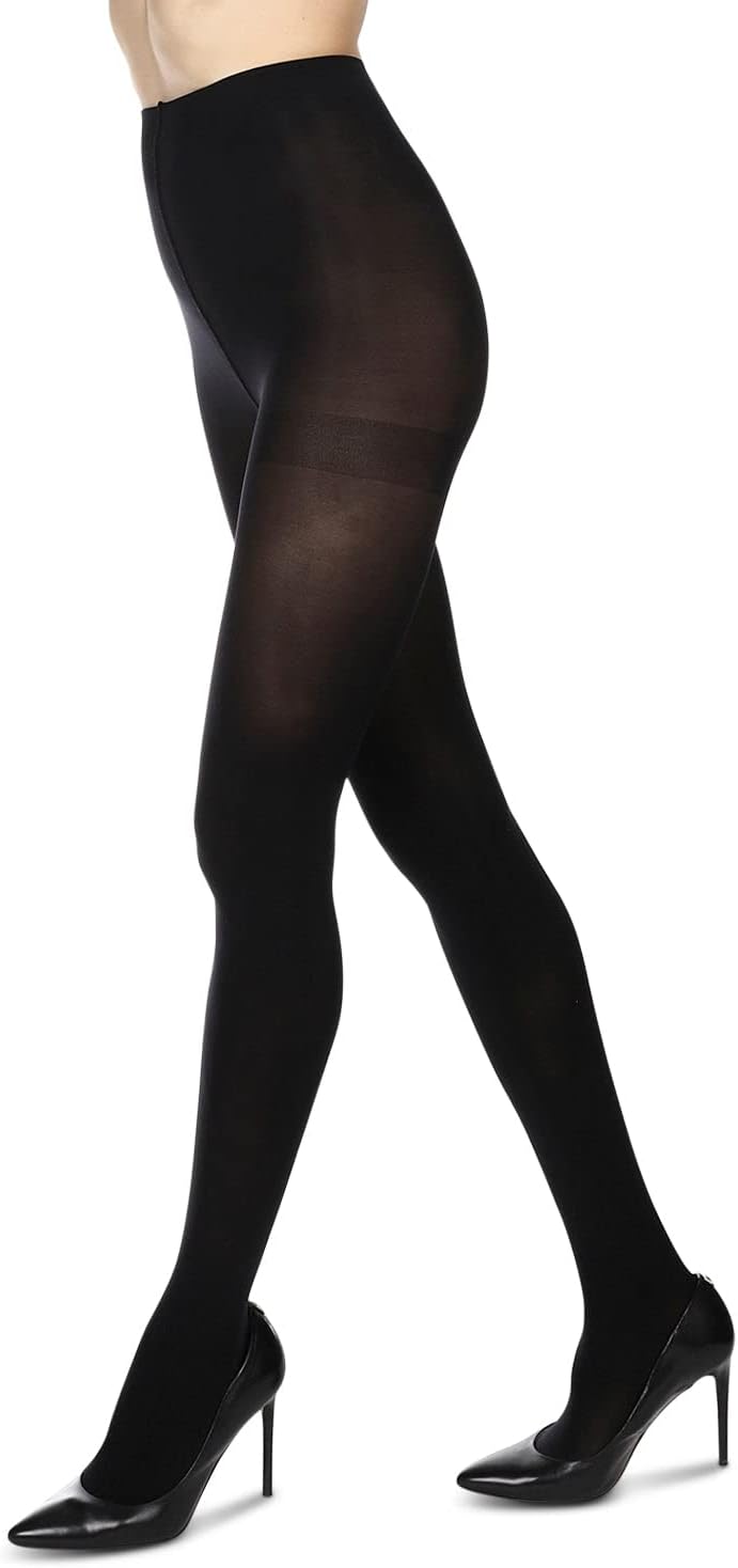 MeMoi Women's Perfectly Opaque Non-Control Top Nylon Tights - Image 3