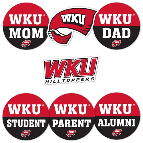 Desert Cactus Western Kentucky University Sticker WKU Hilltoppers Vinyl Decals Laptop Water Bottle Car Scrapbook (Round Family)
