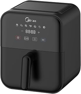 Midea Air Fryer CN40E2, uses up to 90% less fat, 1600W, 4.2L, with Rapid Air Technology (Black), Large Price In India
