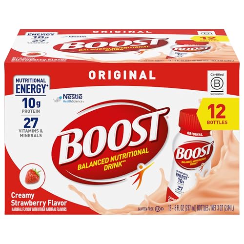 Boost, Protein Drink Original Strawberry 12 Pack, 96 Fl Oz