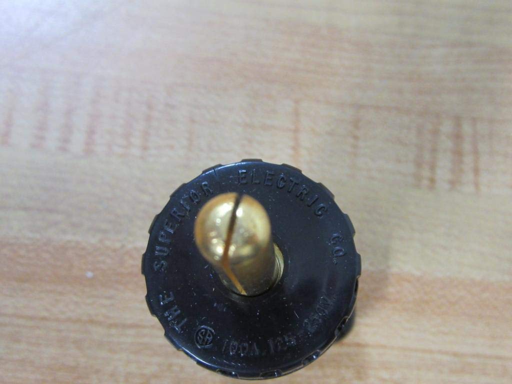 SUPERIOR ELECTRIC PP100GB TEST PLUG, PIN-PLUG, 100A, BLACK