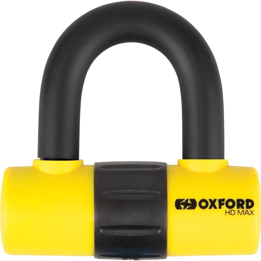 HD Max Yellow High Security Motorcycle Steel Disc Lock LK311 5030009096112, Orange