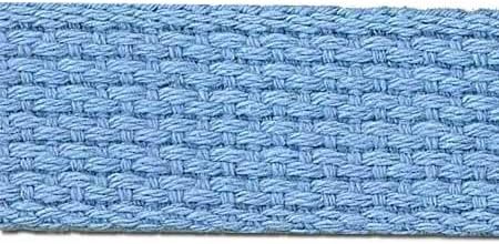 LT Blue 1 INCH Cotton Webbing 10 Yards
