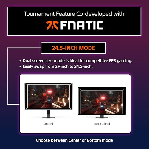 undefined Sony INZONE M10S 27” OLED 1440p Gaming Monitor 480Hz 0.03ms, Low Profile Stand, Tournament Mode, Dual Screen Size (24.5”), G-SYNC Compatible, Anti-Glare, Custom Heatsink, 3-Year OLED Limited Warranty の商品画像 4