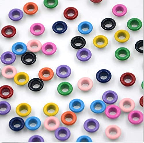 100 Set Occhielli in Metallo a Forma Tonda