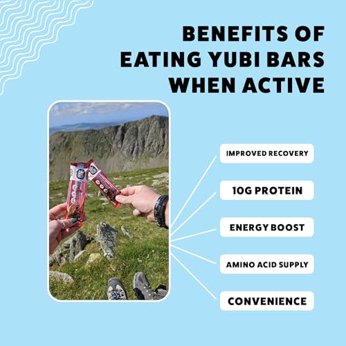 Yubi Mix Variety Box 12 Pack - Protein Bars - 99 Calories, High Protein, High Fibre, Low Sugar, Gluten Free and Dairy Free - Healthy Snacks/Nutrition Bar - Chocolate Bars - 420g - Image 5