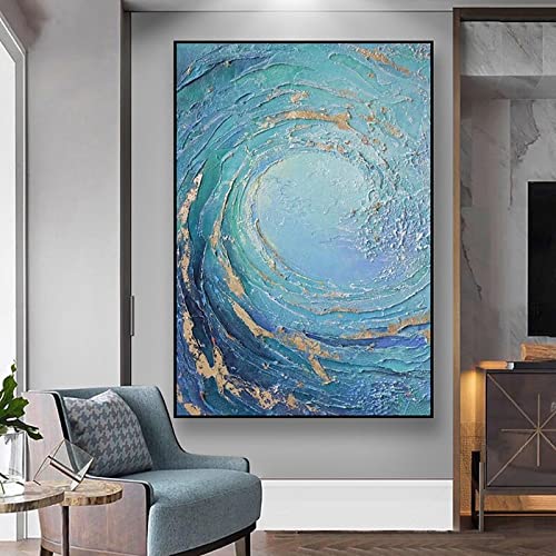 Toile abstraite vague de mer avec impression haute définition 40x60 - 2