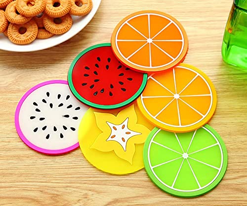 Porta copos de silicone porta copos de frutas antiderrapantes para bar, sala de estar, copos de cozi