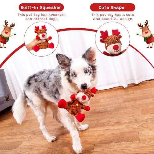 Juguete mordible y sonoro para perro Hollypet Elk miniatura 4