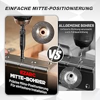 EZARC Zentrierbohrer Set Holz, 14 tlg Scharnierbohrer für Schrankscharniere – Ansicht 4