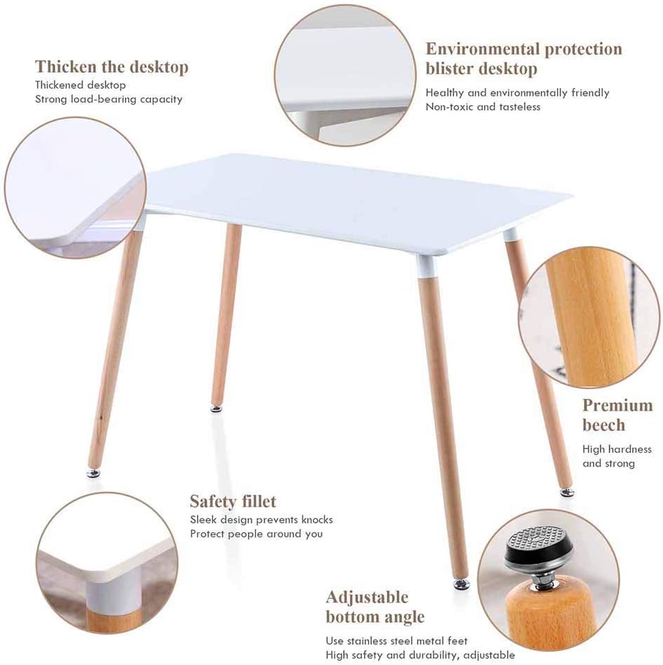 Buy OKAKOPA Mid Century Green Dining Table Set for 4, Dining Room