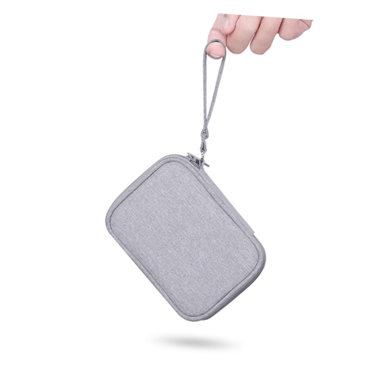 DOITOOL 1pc Compact Dual-layer Data Cable Organizer Earphone Storage Bag Multi-function Sundries Holder for Travel Business Trips and Home Use Lightweight Design