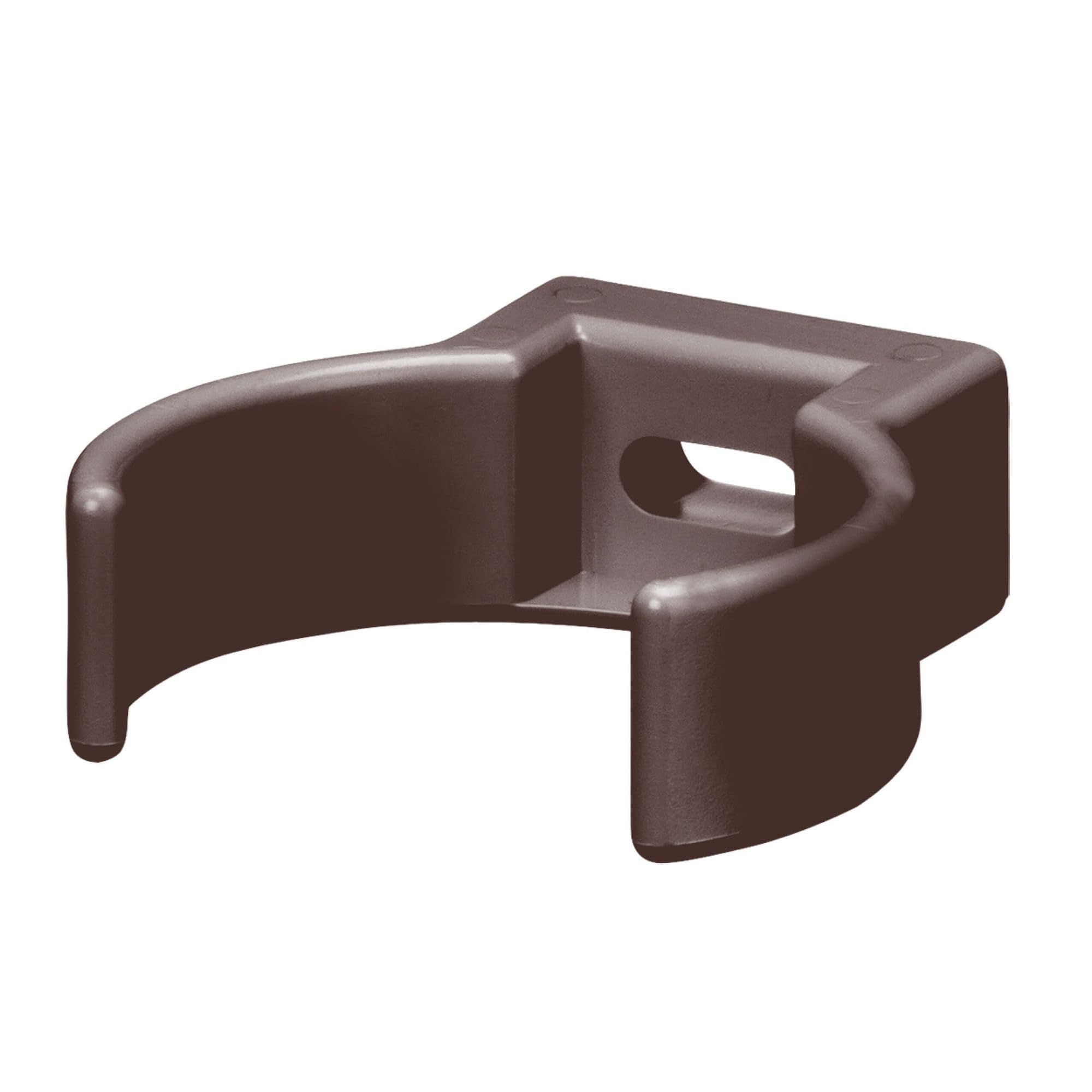 INEFA Pipe Clip, PVC-U 50mm, Dark Brown Downpipe Clip, Gutter Accessories, Easy Installation, Made in Germany