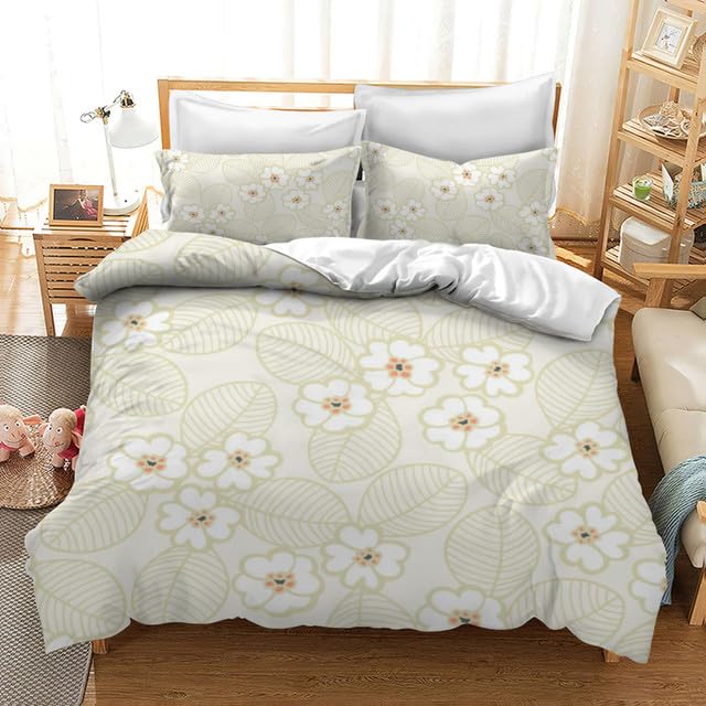 Lenzuola matrimoniale floreale in microfibra per il letto